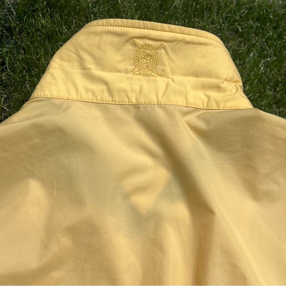 Tommy Hilfiger Golf, Yellow Windbreaker Lightweight Athletic Jacket, Size L - Picture 6 of 9